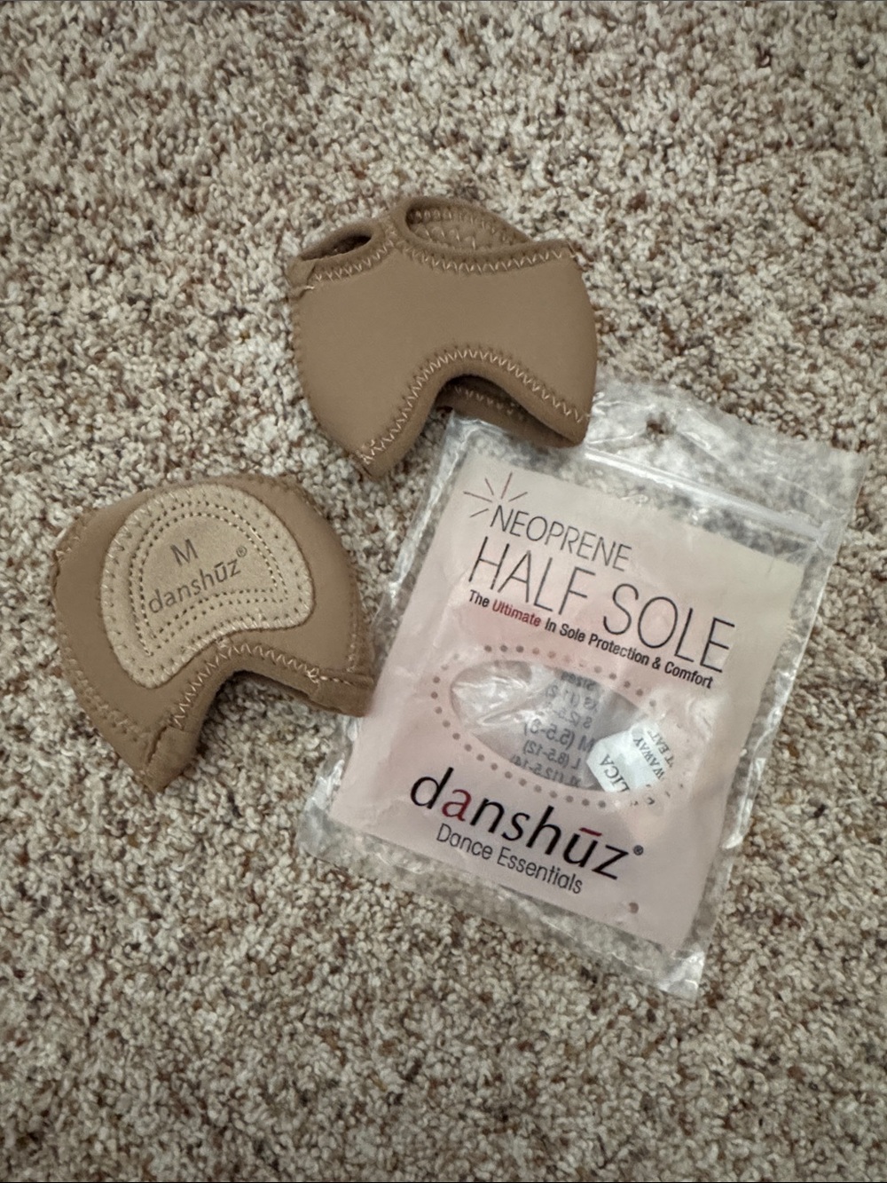 Danshuz- Neoprene Half Sole - Dark Tan
